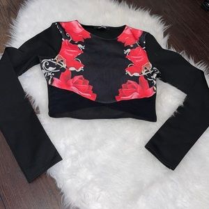 Missguided Full Sleeve Crop Top